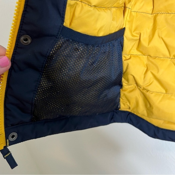 Lands' End Kids Winter Parka Coat Navy Blue Fleece Lined Grow-A-Long Size S(4) - Picture 13 of 16